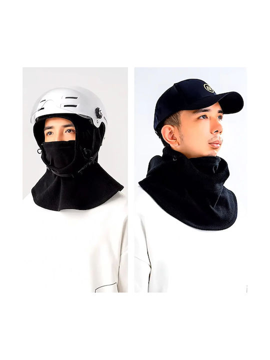 Rockbros Full Face Μπαλακλάβα Αναβάτη Μοτοσυκλέτας Fleece Μαύρο Χρώμα