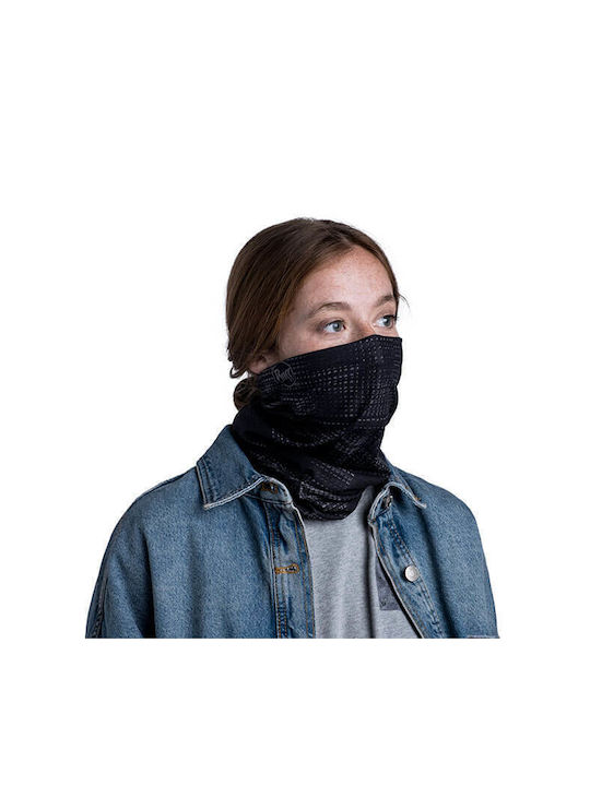 Buff Ecostretch Περιλαίμιο Αναβάτη Μοτοσυκλέτας από Πολυεστέρα Μαύρο Χρώμα