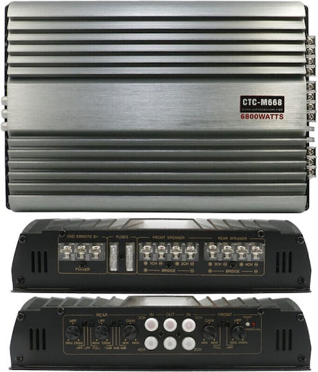 Car Audio Amplifier 3200W 4 Channels