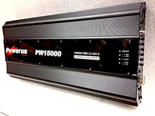 Powerus Pw15000 0.5Ω Car Audio Amplifier 1 Channel Class D