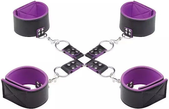 Shots Ouch Reversible Hogtie Σετ για Δέσιμο Άκρων σε Μωβ Χρώμα