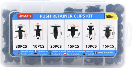 CarMotion Car Plastic Clips 100pcs