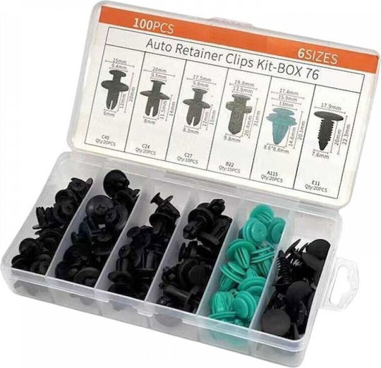 Raistar Car Plastic Clips 100pcs