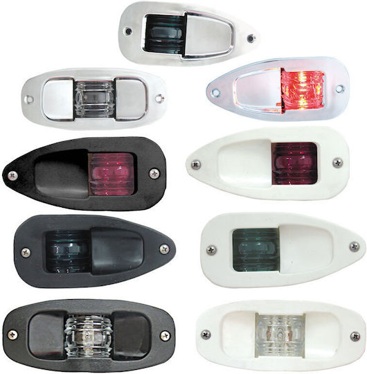 Lalizas Lalizas Boat Lighting Mati 7 Boat Light Without Poles Side Green 112.5 Degrees with White Shell