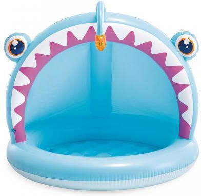 Intex Children's PVC Inflatable Swimming Pool 45lt 127x86x102cm Light Blue