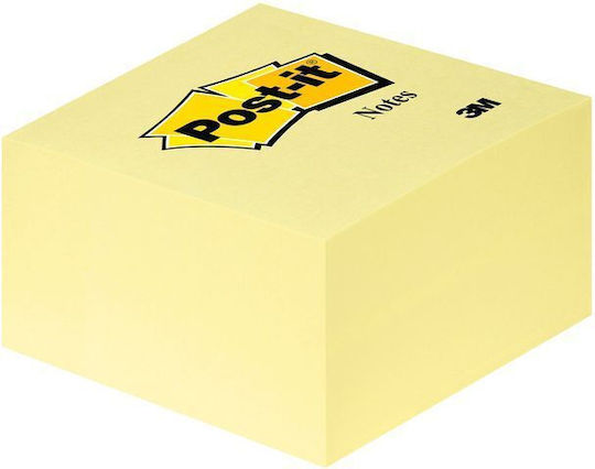 Post-it Самозалепващи Листчета За Бележки в Куб 450 Листа Жълти 7.6x7.6бр