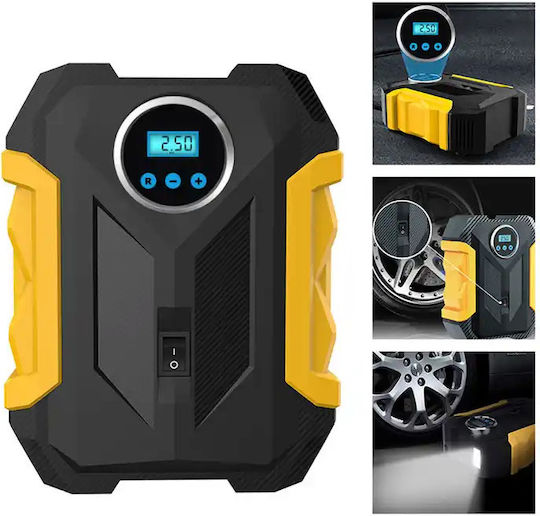 Carsun Ψηφιακή Τρόμπα Αυτοκινήτου C1399-1 150PSI με Καλώδιο Αναπτήρα 12V