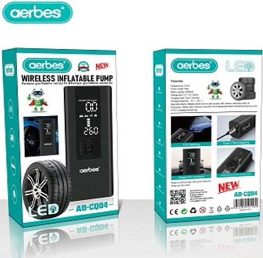 Aerbes Car Tire Pump 150PSI Rechargeable 12V