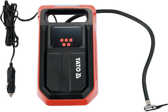 Yato Car Tire Pump 150PSI Rechargeable with Battery 12V
