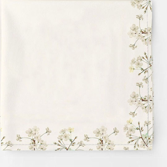 Cotton Club Πετσέτα Φαγητού Σετ 4τμχ Σετ Apple Blossom 45x45εκ.