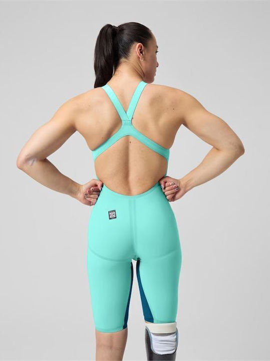 Speedo Fastskin Lzr Pure Valor 2.0 Openback Kneeskin Αγωνιστικό Ολόσωμο Μαγιό Μπλε