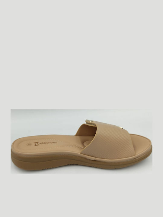 Women's Flat Sandals Anatomic in Beige Color