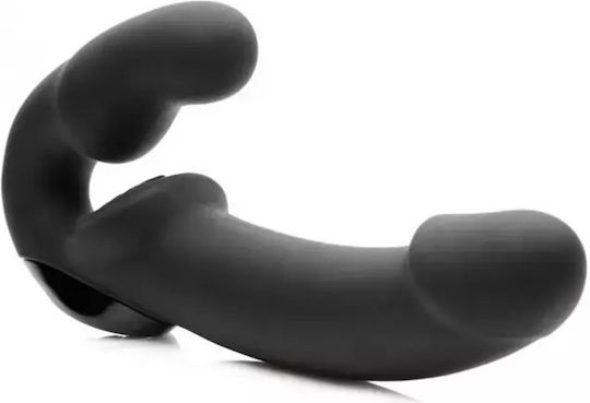 Strap U Urge Strapless Strap On Vibrator Strapless Strap On με Dildo με Δόνηση σε Μαύρο Χρώμα