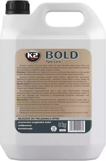 K2 Bold Liquid Cleaning for Tires Car 5lt