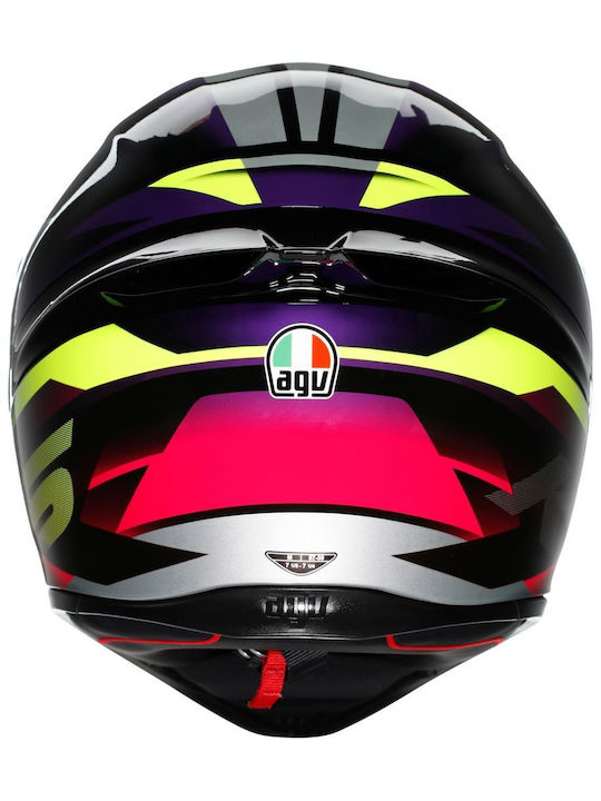 AGV K1 S Fastlap Black/Purple/Pink Κράνος Μηχανής Full Face ECE 22.06 1500gr
