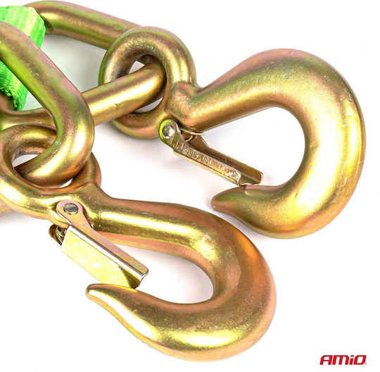 AMiO Car Towing Strap with Towing Capacity up to 9 Tons 5m in Green Colour