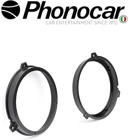 Phonocar Lautsprecher-Ring Auto 2003-2012 Fiat Panda 2Stück