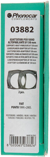 Phonocar Βάσεις Ηχείων Πίσω 130mm για Fiat Punto 1999-2005 2τμχ