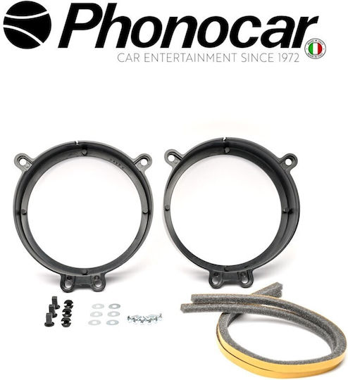 Phonocar Lautsprecher-Ring Auto Vorderseite Mercedes-Benz C Klasse 2001 2Stück