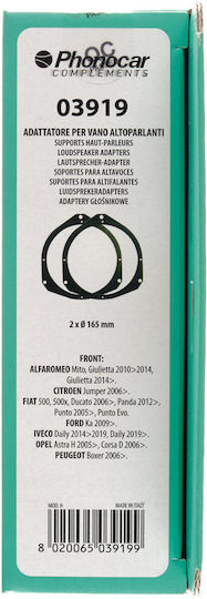 Phonocar Speaker Ring Car Front Citroen Jumper Fiat 500 Ford Ka Opel Astra Peugeot Boxer 2pcs