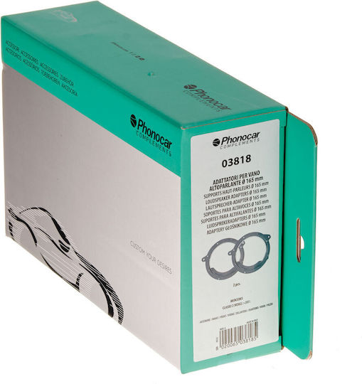Phonocar Βάσεις Ηχείων Μπροστινές 165mm για Mercedes-Benz C Class W202 2001 2τμχ