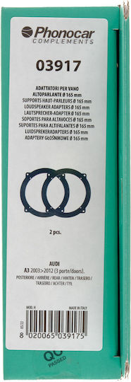 Phonocar Speaker Ring Car Back Audi A3 2003 2pcs