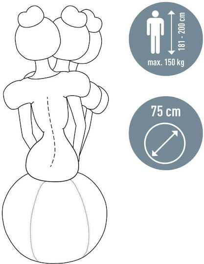 Leitz Minge Pilates 75cm în culoare Gri