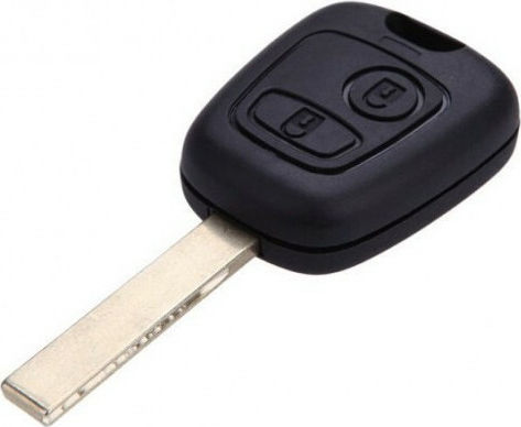 Peugeot Κέλυφος Κλειδιού Αυτοκινήτου με Λάμα HU83 & 2 Κουμπιά για Peugeot 307