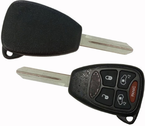 Car Key Shell with Blade with 5 Buttons for Chrysler