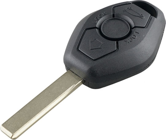 Car Key Shell with Blade with 3 Buttons for Bmw Series 1 / 3 / 5 / 6 / 7 / X3 / X5 / Z3 / Z4