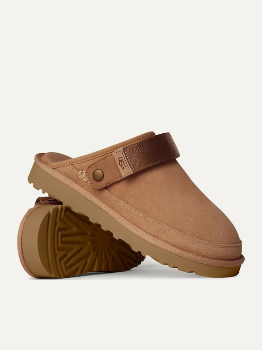 Golden Coast Clog II Χειμερινές Ανδρικές Παντόφλες Καφέ