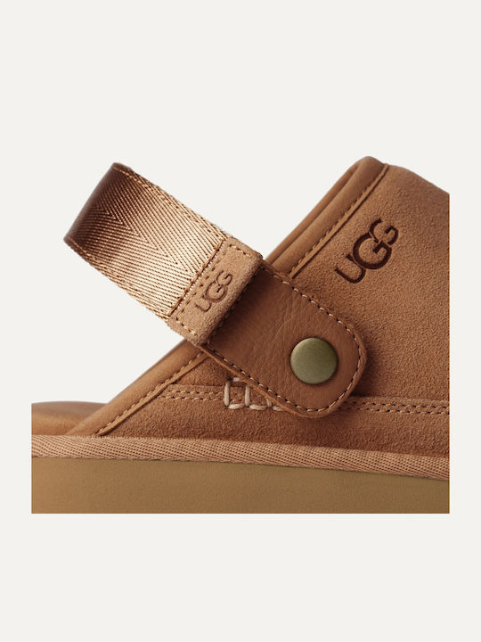 Golden Coast Clog II Χειμερινές Ανδρικές Παντόφλες Καφέ