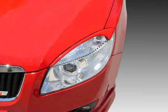 Motordrome Front Headlights Eyebrows for Skoda Fabia 5J 2007-2014