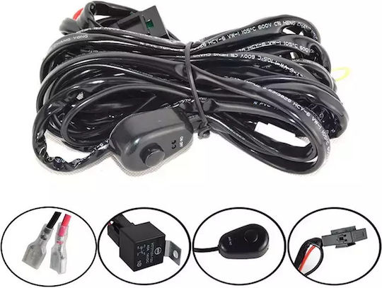 Καλωδίωση Κουμπί Ρελέ 24v 1 Προβολέα Led Μπάρα Led Έως 288w