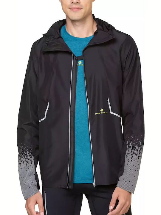 Sportjacke Wasserdicht und Winddicht Black