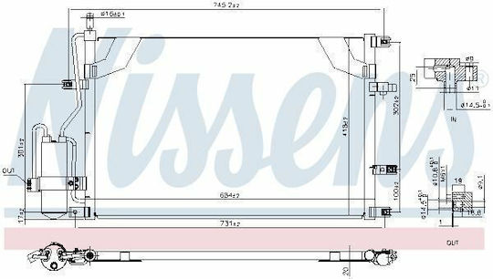 Nissens Air Conditioning Condenser