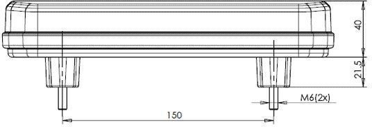 WAS Φως LED Αδιάβροχο με Βίδες 12/24V 1τμχ