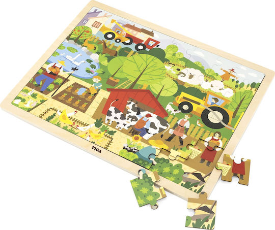 Viga Viga 44587 48-Piece Base Puzzle Learning About the Zoo