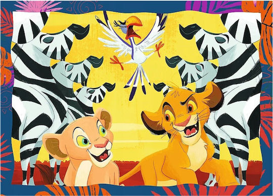 Puzzle Trefl 4în1 Regele Leu Curajos