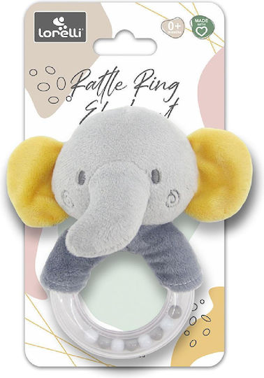 Κουδουνίστρα Δαχτυλίδι Ελεφαντάκι Lorelli Rattle Ring Elephant Grey Natural