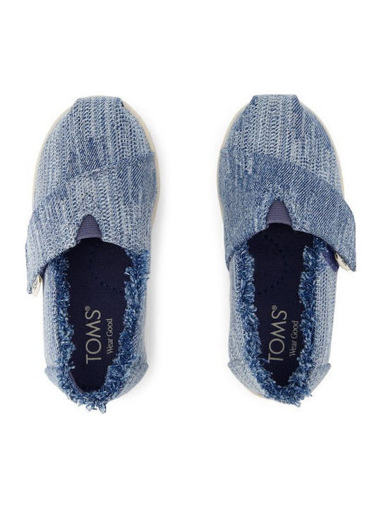 Βρεφικές Εσπαντρίγιες Toms Κορίτσια Dark Sky Textured Denim Μεγέθη 21-28 5 Μπλε