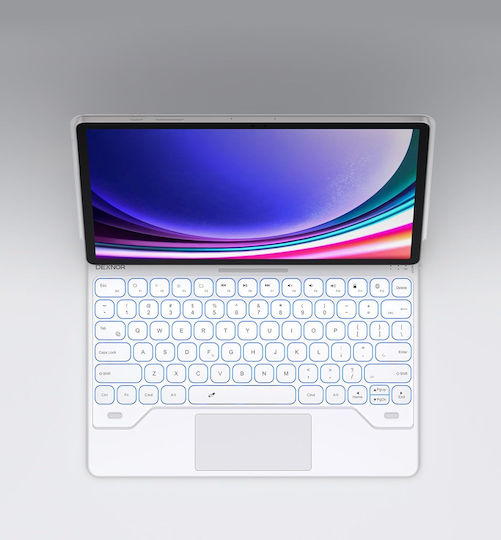 Θήκη Πληκτρολογίου Samsung Galaxy Tab S9+ S8+ S7+ S7 Fe Dexnor Magnetic Keyboard Touchpad Μπλε