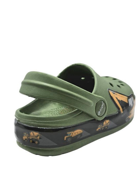 Zig-zag Children's Beach Shoes Khaki