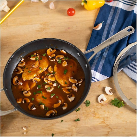 Kuhn Rikon Easy Pro Saute Pan from Aluminum with Lid with Non-Stick Interior Coating 28cm
