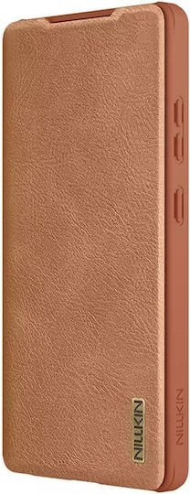 Nillkin Qin Pro Leather Book Synthetic Leather Brown (Galaxy S25 Ultra)