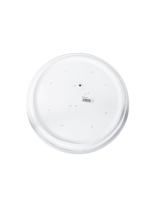 GloboStar Outdoor Ceiling Flush Mount with Integrated LED in White Color 61010