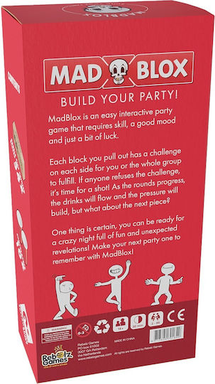 Mad Party Games Madblox Παιχνίδι Ποτού από Ξύλο MAD701849