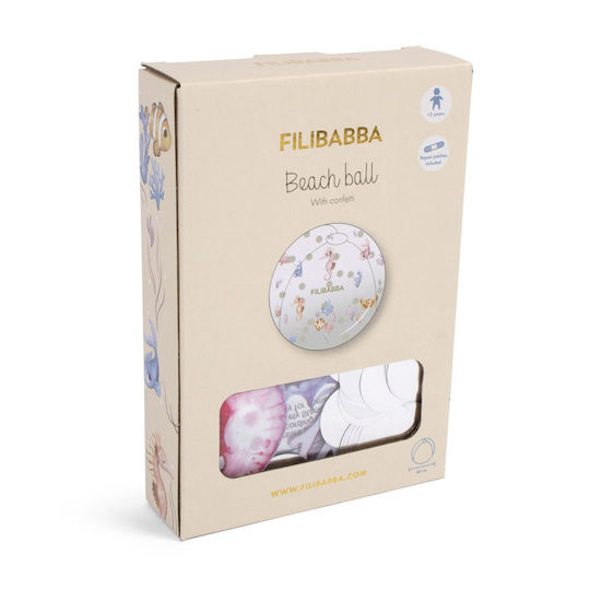 Filibabba Надуваема топка за плаж 40 см.