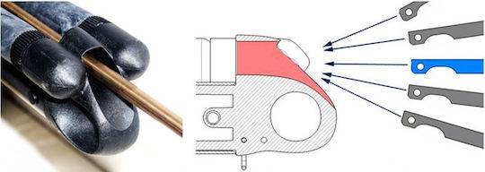 CressiSub Speargun With Rubber Comanche Rail 75cm