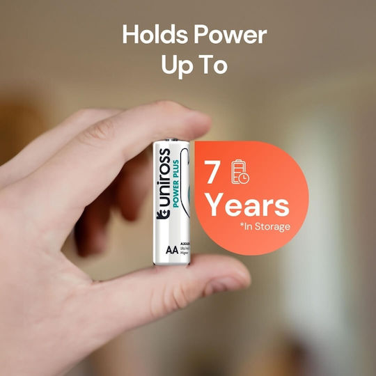 Uniross Power Plus Αλκαλικές Μπαταρίες AA 1.5V 40τμχ